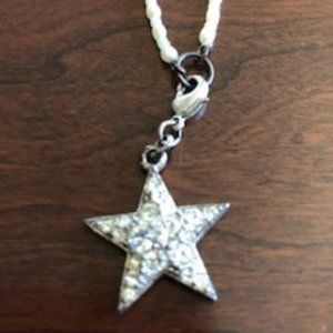 Pilgrim Danish Design Pearl and Star Charm Necklace